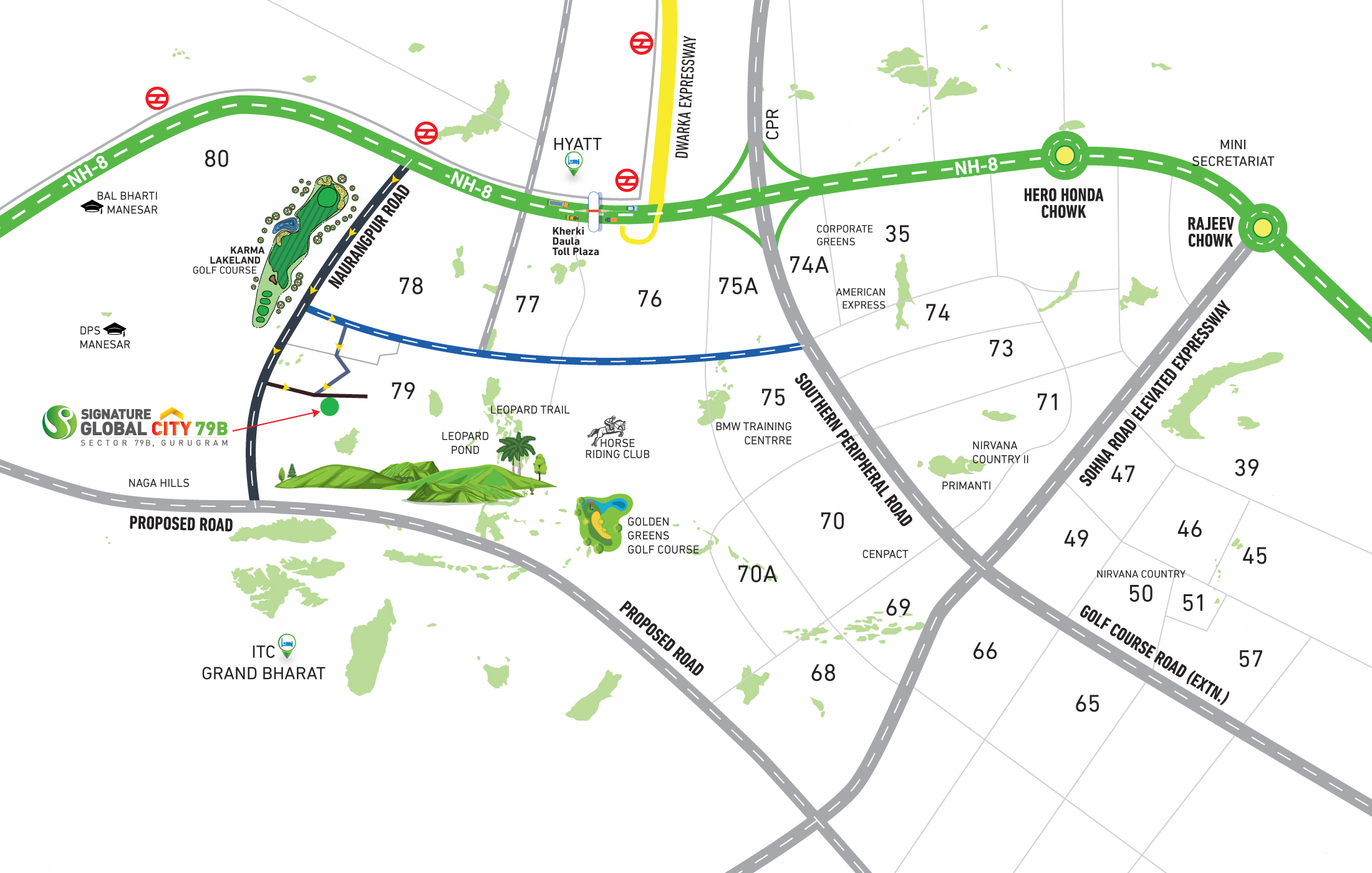 Location of Signature Global City 79B