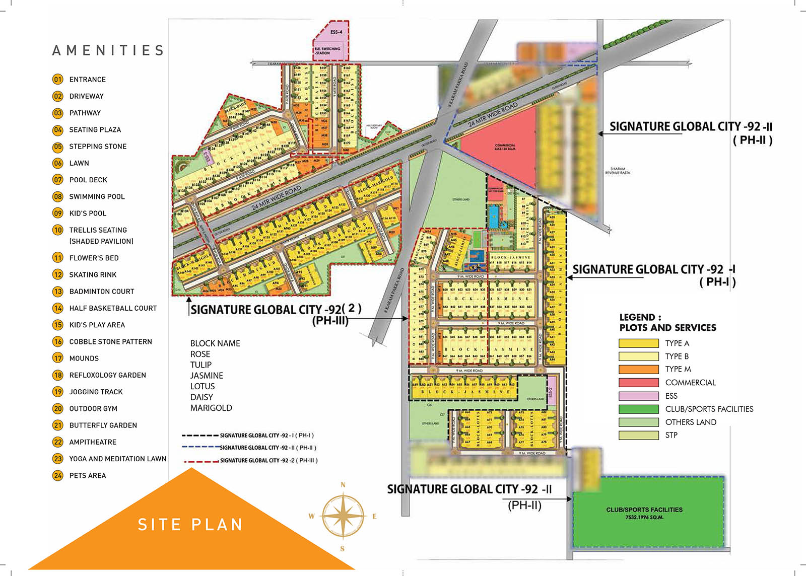 Master Plan of Signature Global City 92 Phase 2